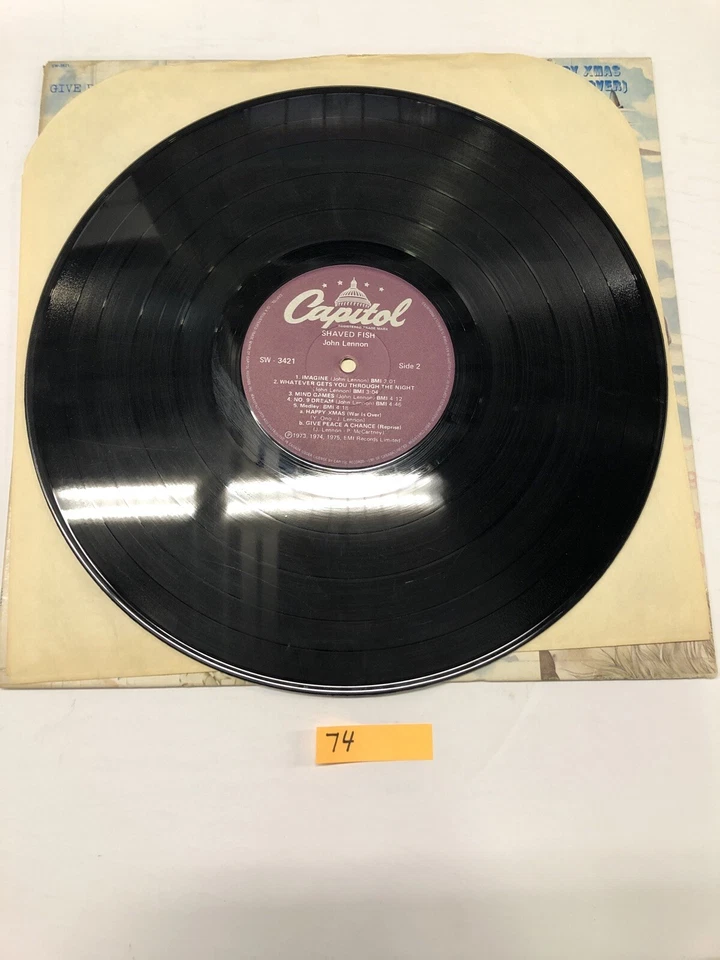 John Lennon Plastic Ono Band(compilation) Vinyl LP Album - Image 3 of 3