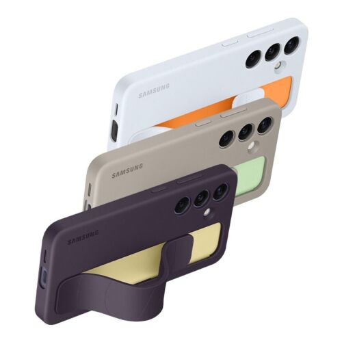 Original Samsung Galaxy S24 Standing Grip Case Easy-to-grip Strap Silky EF-GS921