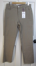 NWT Gloria Vanderbilt Brown Amanda Jeans Women Size 12 33x29.5 Slimming 65-33497