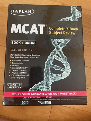 Kaplan MCAT Complete 7-book Subject Review: Second Edition w/Quicksheets