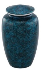 At Peace Memorials Classic Cyan Cremation Urn for ashes 200 CI