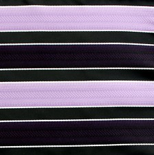Men's Striped Pocket Square 10" Dress Fashion Handkerchief Black Purple Hanky