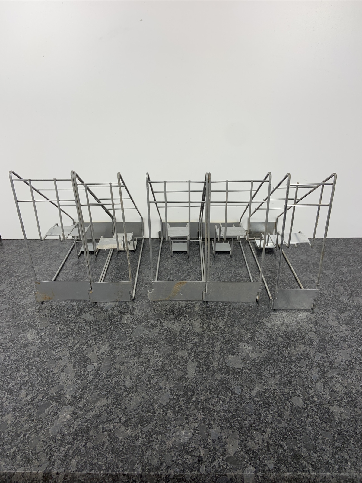 Lot of 5 Vintage Slim Jim Metal Retail Store Point of Sale Display Racks