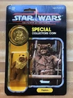 1984 Vintage Star Wars MOC LAST 17 POTF PAPLOO EWOK ACTION FIGURE *cracked BUBL*