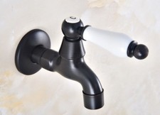 Wall Mounted Oil Rubbed Bronze Kitchen/Garden Basin Sink Faucet Mop Pool Faucets