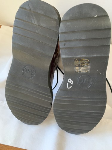 Michael Kors Burgunder Leder Stiefeletten mit seitlichem Reißverschluss Gr. 7,5 Damen NEU - Bild 6 von 6