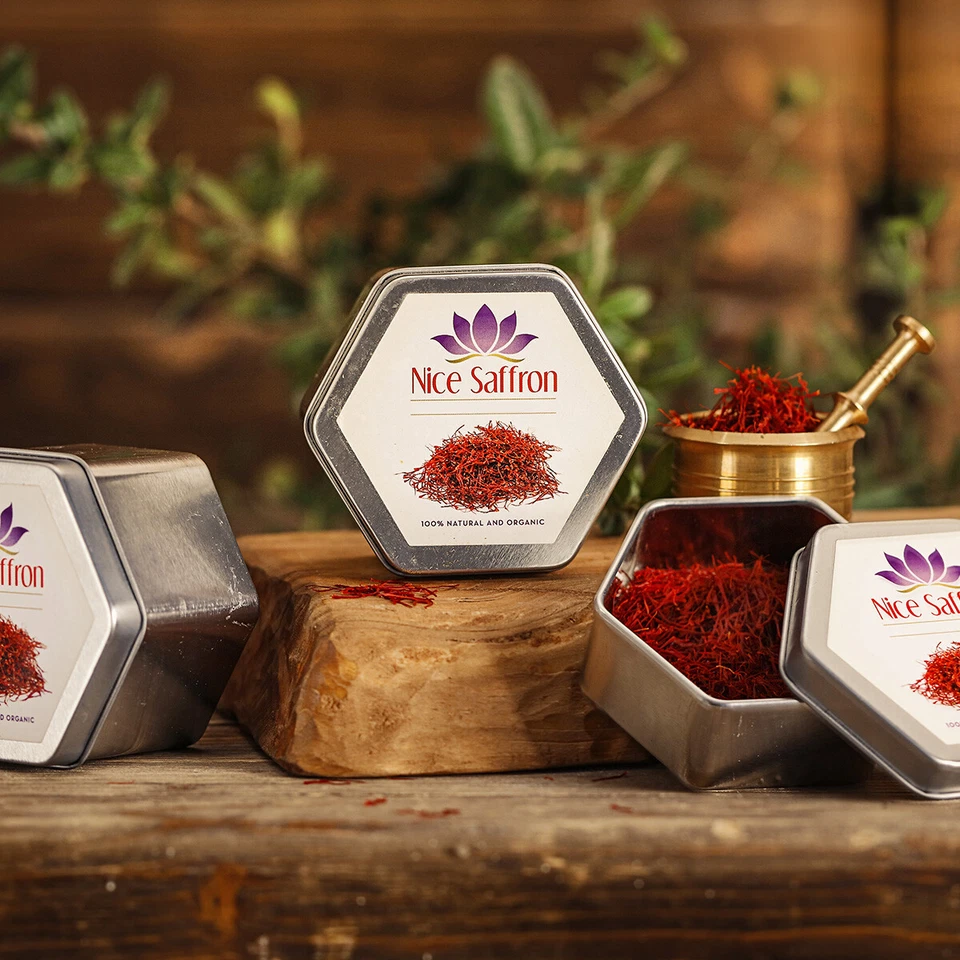 Nice Saffron, Premium Real Saffron Threads Deep Red Saffron Spice - Image 3 of 4