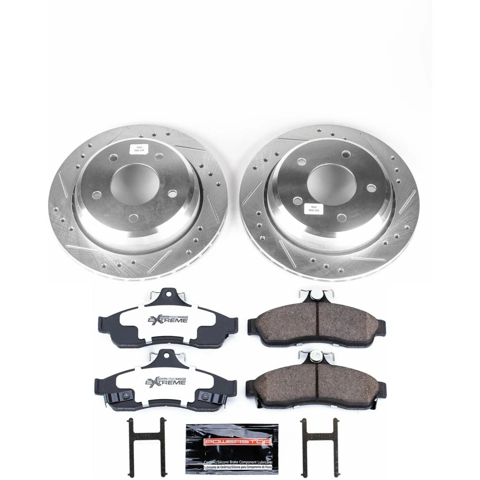 Powerstop K5064-26 Rear Brake Discs And Pad Kit 5 Lug for 94-96 Chevrolet Impala - Image 2 of 2