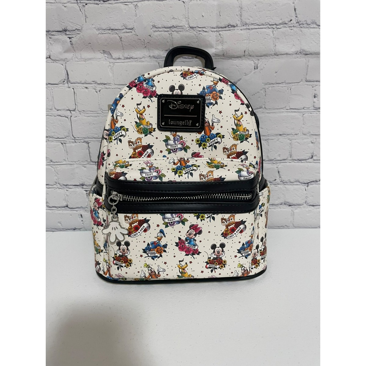 Loungefly Disney Mickey Mouse White and Black Mini Backpack Disney Parks Loungefly Mickey Mouse Mini | Mercari main image 3