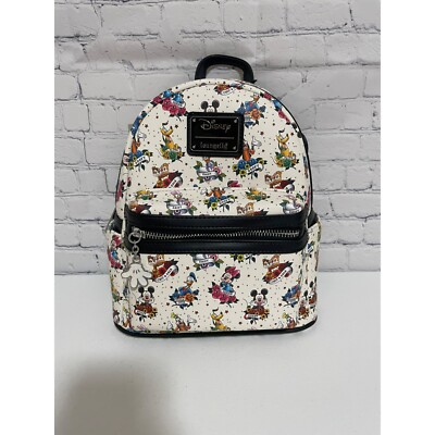NWT Loungefly Mickey & friends tattoo backpack Mickey and Friends Tattoo Loungefly New | Mercari main image 4