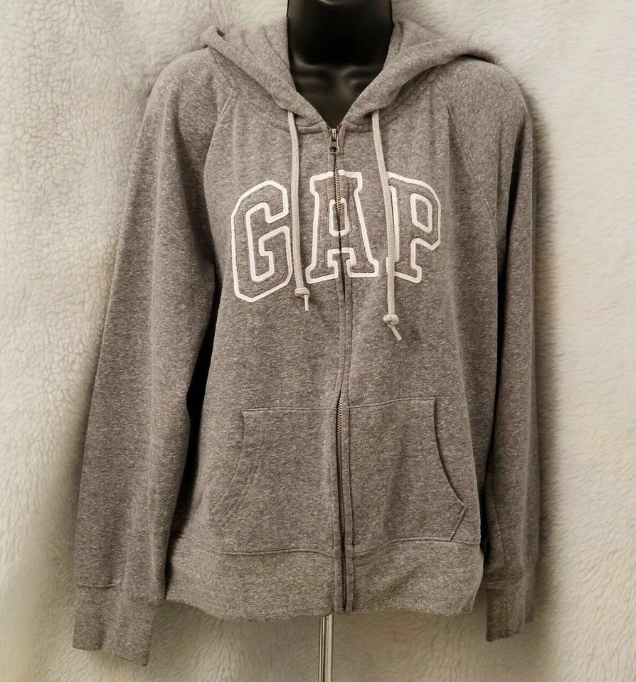 Abrigo Chaqueta Mujer Gap Talla M Mediano Gris Blanco Foto 4 de 4