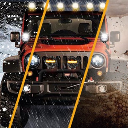 AUXBEAM 4" LED Luci da Lavoro Pod Lampada Guida Fuoristrada per Auto Camion ATV UTV 2PZS - Foto 4 di 12