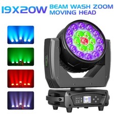 4-in-1 380W LED RGBW Zoom Moving Head Stage Light Beam DJ Party DMX Halloween