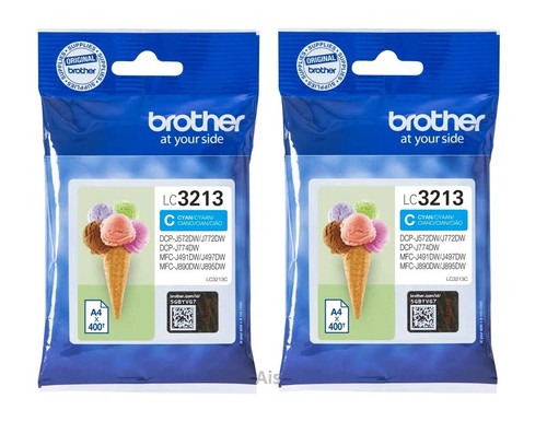 Genuine Brother Ink Cartridges, LC3213BK, LC3213C LC3213M LC3213Y LC3213VAL, LOT - Picture 5 of 12