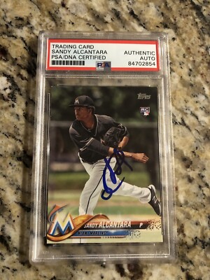 SANDY ALCANTARA Autographed Signed 2018 T…
