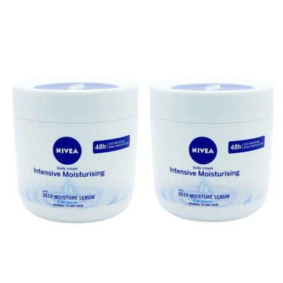 2x NIVEA Intensive Moisturising Body Cream 400ml 