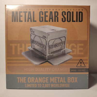 Metal Gear Solid 2 Replica Cardboard Box The Orange Metal Box