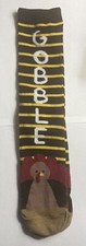 Womens Thanksgiving TURKEY GOBBLE Crew Socks Brown Sz 4-10 New Hostess Gift