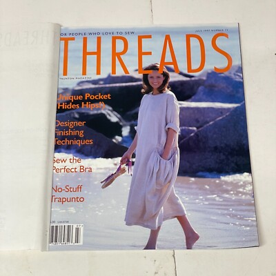 Threads Sewing back issue Magazines July 1997 #71 Machine-Sew TAUNTON'S