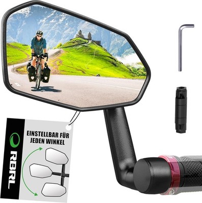 RBRL Fahrradspiegel, Nicht Leicht Zu Blockierender Übergroßer Rückspiegel