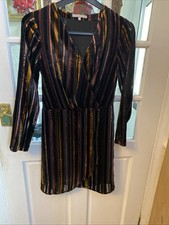 Oliver Bonus Mini Dress Women's Size 8 Long Sleeve Velvet Feel