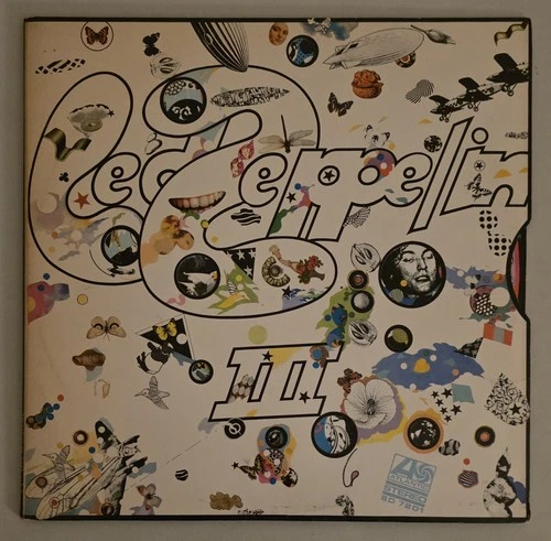 Led Zeppelin III Vinyl LP Record VG+  1970's  Atlantic Records  Page  Plant