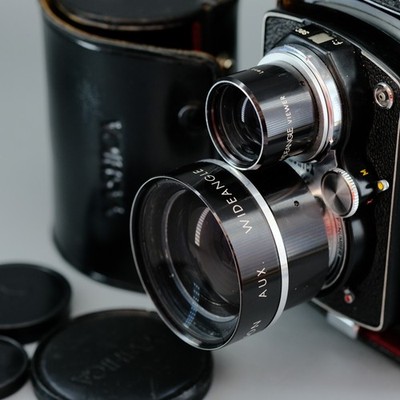 Yashinon AUX. WIDEANGLE Attachement for YASHICA 6x6  TLR