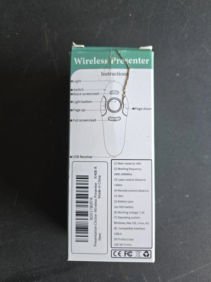 Wireless Presentation Clicker for PowerPoint Presentations, USB Dongle Presenter - Image 2 of 2