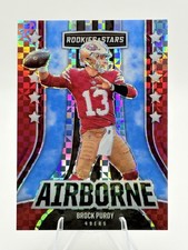2023 Panini Rookies & Stars - Airborne Brock Purdy #AI-28 Red Plaid Prizm