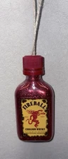 Fireball Whiskey Mini Christmas Tree Ornament (red or gold)