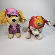Lot of 2 Spin Master Paw Patrol Plushes Plush Skye  Marshall