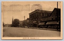 Scott Street Riverside New Jersey NJ Hardware Store 1916 Postcard