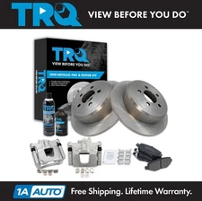 TRQ Rear Brake Pad & Rotor Kit Fits 07-11 Dodge Nitro 08-12 Jeep Liberty