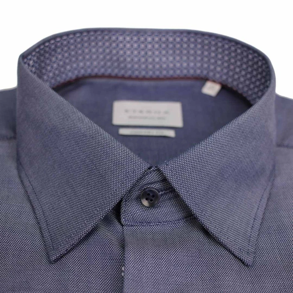 Eterna Hombre Businesshemd Manga Larga Confort Fit 1007 E141 17 Azul Oscuro - Imagen 2 de 3