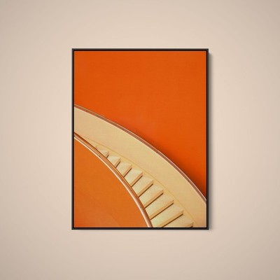 Artographie - Orange Stairs - Art Print on Paper or Canvas