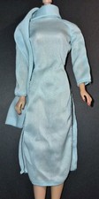 Vintage HTF Barbie Light Blue Best Buy? Tricot Dress With Scarf & Panties