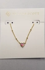 Kendra Scott Mini Ari Heart Satellite Necklace 19"