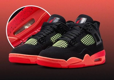MEN Jordan 4 Black “Infrared 23” 2026 - All Size US 7-12 | eBay