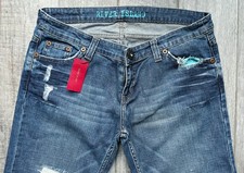 River Island 00s label relaxed bootleg boyfit Y2K jeans Vintage 14 R W34 L32 Y2K