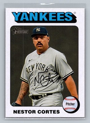 2024 Topps Heritage #260 Nestor Cortes White Border