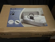 HEPO Bed Safety Rail With Storage Pocket And Safety Strap