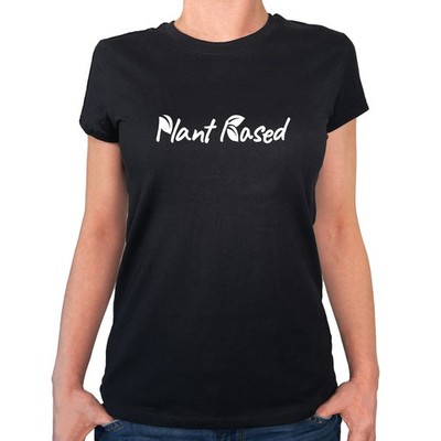 Damen T-Shirt Plant Based Blätter Geschenkidee Plant Based Geschenk Präsent Mitb