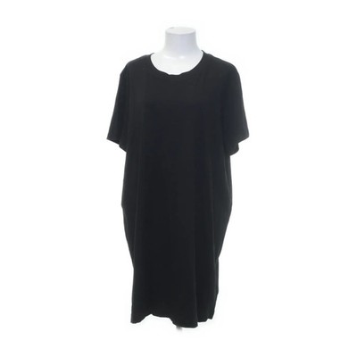 H&M, Kleid, Größe: XL, Schwarz, Baumwolle, Einfarbig, Damen #TJH