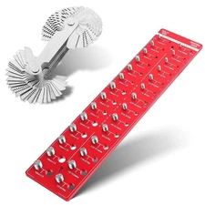 Thread Checker, 28 Nut and Bolt Thread Checker & 58pcs Thread Pitch Gauge, 60...