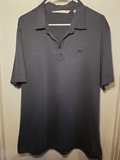 Travis Mathew Mens Gray Short Sleeve Polo Shirt Size XL Golf Casual