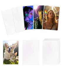 400 Pcs Kpop Photocard Sleeves 58×89mm Clear Photo Card Sleeves PVC Free &
