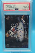 2025 Luminance Zy Alexander #199 Blue Autographs 16/50 (AU, RC) PSA 8 Auto 10