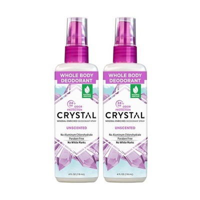 Crystal Body Deodorant Spray-4 fl oz, 2 pack 4 Fl Oz (Pack of 2) 