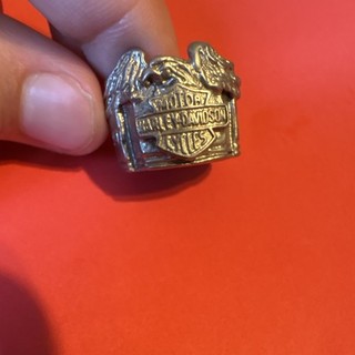 Harley Davidson Motors Signet Ring Size 8 Men’s Sterling Silver