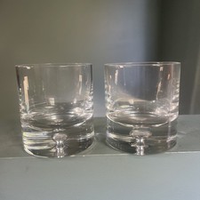 2pc Set Krosno Old Fashioned Heavy Bottom Air...